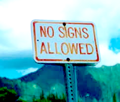 no signs allowed 2 web