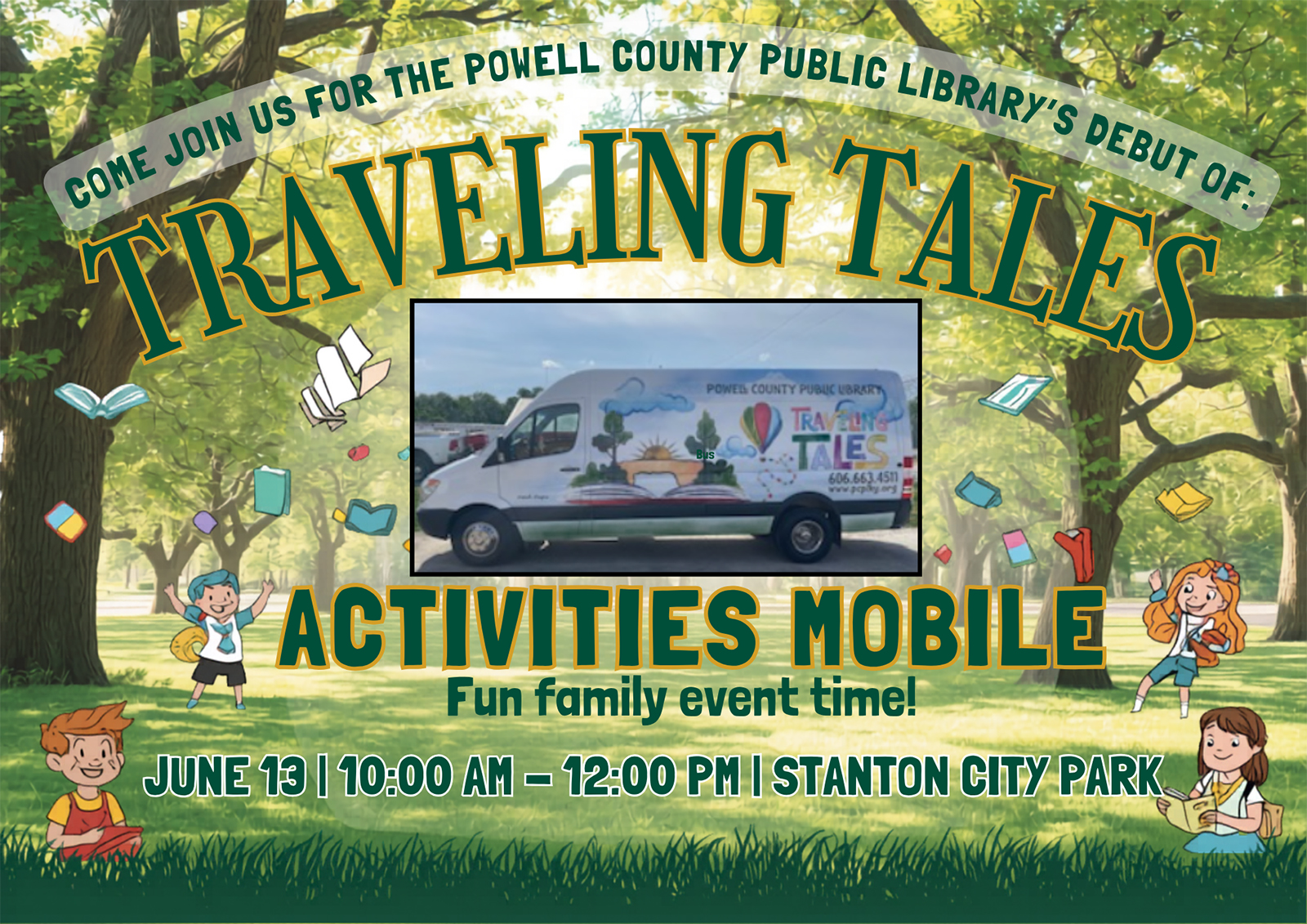 traveling tales activities mobile debut flyer 1