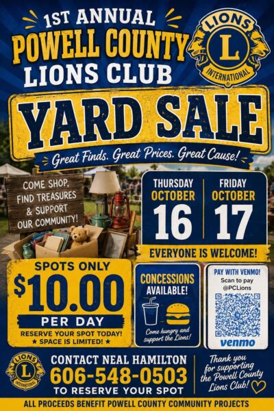 lions club yard sale